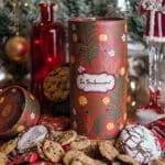 Cilindro Navideño con Galletas