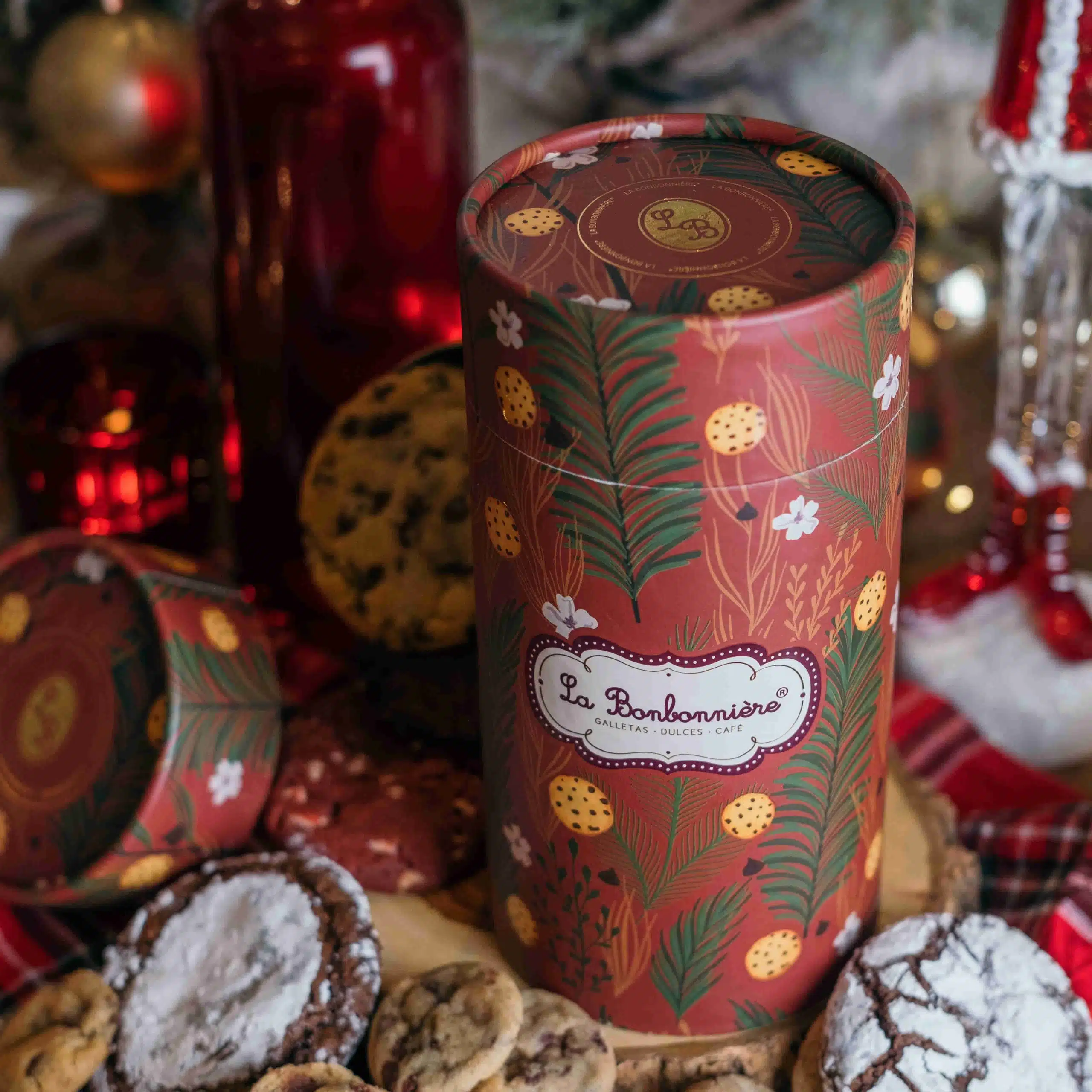 Cilindro Navideño con Galletas - Imagen 2