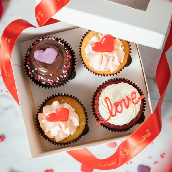Caja 4 Cupcake San Valentín