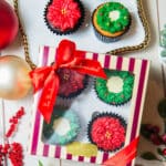 Caja 4 Cupcakes Navideños